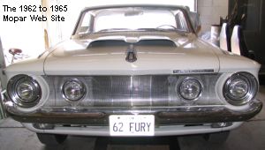 1962 Plymouth Fury driver's front