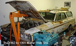 1963 Plymouth Fury engine pull