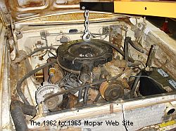1963 Plymouth Fury engine pull