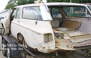 1963 Plymouth wagon, rear