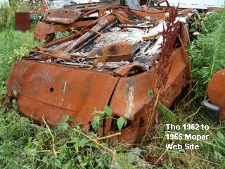 Burned 1963 Plymouth Fury wagon