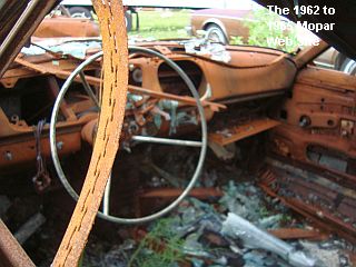 1963 Plymouth Fury burned dash
