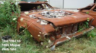 Burned 1963 Plymouth Fury wagon