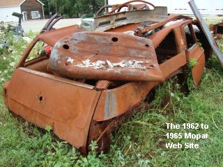 1963 Plymouth Savoy burned passenger rear side