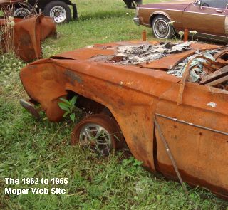 Burned 1963 Plymouth Fury wagon