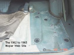 1964 Plymouth Savoy, inside	trunk